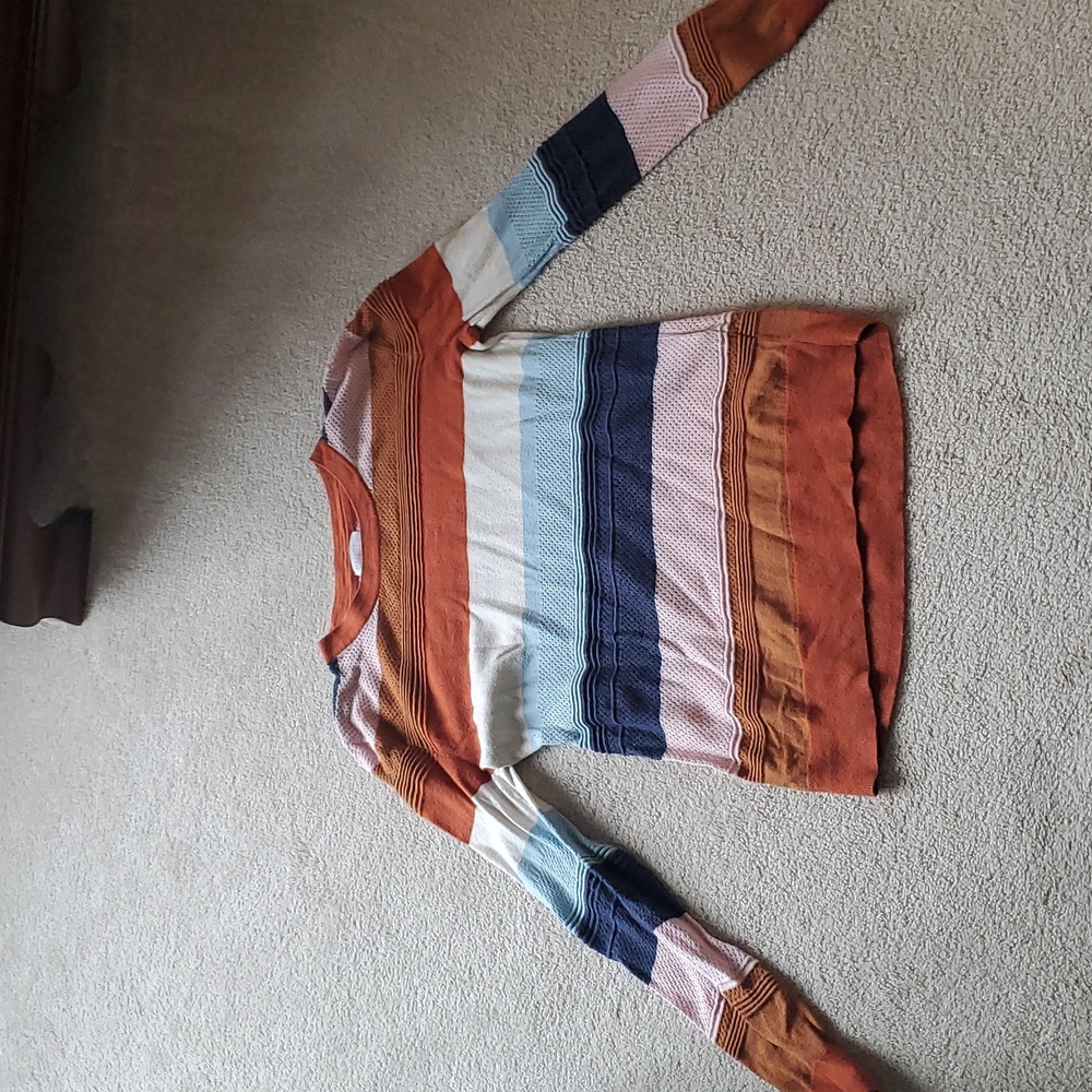 Market & Spruce sweater, S, multi color, striped